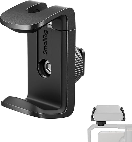 SMALLRIG Power Bank Holder with Cold Shoe Mount for Camera, Phone Cage