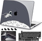 Teryeefi Compatible with MacBook Pro 13 inch Case M2 M1 2024, 2023, 2022-2016（A2251 A2289 A2159 A1989 A1708 A1706 with Touch Bar, Plastic Hard Shell Cover for 13" MacBook Pro, Floating Astronaut