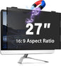 Magnetic Computer Privacy Screen, 27 Inch Removable Hanging Shield for Frameless Monitor 16:9 Widescreen, Anti Blue Light Filter, Anti-Glare Protector
