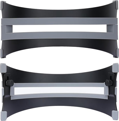 Adjustable Vertical Laptop Stand - 6061 Aluminum, CNC Precision, Anodized Finish, Fits All Laptops Including 17-inch, Ventilated Design, Anti-Slip Silicone Pads, ARC Shaped Stands