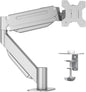 Suptek Ultrawide Monitor Arm Mount for 17 to 43 Inch Heavy Duty Curved Screen,Holds 28.6 lbs,Adjustable Gas Spring Monitor Arm Desk Mount Stand,75/100 Vesa Mount,Silver(MD71MS)