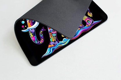 Square Mouse Pad Decorative Patterned Elephant-1,Gaming Mouse Pads for Desk,Soft Computer Waterproof Non-Slip Mouse Mat