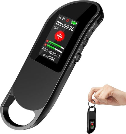 55GB Digital Voice Recorder, Vandlion Recording Device with AI Noise Reduction, 1536Kbps Crystal Audio & Password Protection for Conference/Lectures/Classroom/Interviews