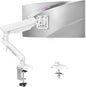 Single Monitor Mount for 22 24 27 32 inch Screen, Gas Spring Arm Holds 4.4-22 lbs, Monitor Desk Mount, Gaming & Home Office Use, VESA 75x75mm & 100x100mm, Freelift Pro White