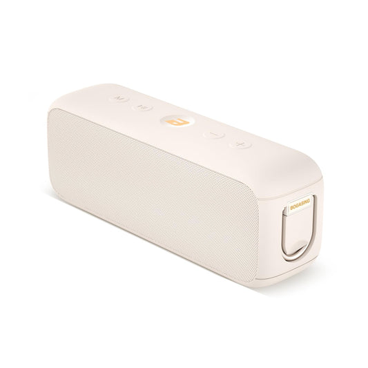 BOGASING G6 Bluetooth Speaker, Portable Wireless Speakers with 30W Punchy Sound, 35H Playtime, IPX6 Waterproof, Bluetooth 5.3, Built-in Mic, EQ, TF-Card, AUX, USB Stick for Outdoors Hiking (Beige)