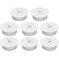 Desk Grommet 2" (50 mm), Desk Hole Cover for Cables White, Cable Grommet ABS Plastic, Desk Hole Grommet for Office and Home Table Cable, Detachable & Flexible Cable Cord Organizer-8 Pcs