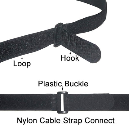 36 inch Cable Straps,12 pcs Reusable Fastening Hook and Loop Utility Cable Ties Down Wraps Adjustable Cinch Straps