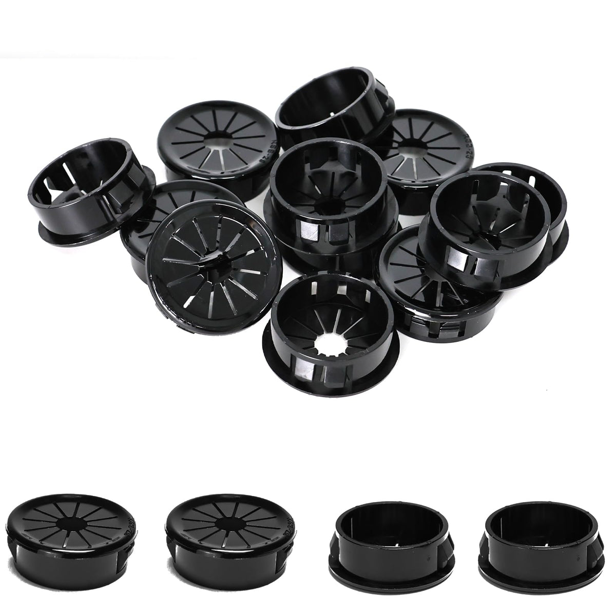 BOPOREAE Cable Grommet, Snap Bushing 1/2" (13 mm) Mounting Diameter