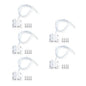 Magnetic Reed Switch NO Surface Mount Wired Door Window Contact Sensor with Adhesive Paper for Home Security and Burglar Alarm Systems MC-38 5pcs