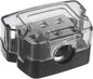 BOJACK 3 Way Power Distribution Connecting Block 1x0/2/4 Gauge Input 3x4/8 Gauge Output Power Distribution Block for Car Amplifier Audio Splitter