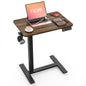 FiCiHi 28 Inch Small Electric Standing Desk, Adjustable Mobile Laptop Desk