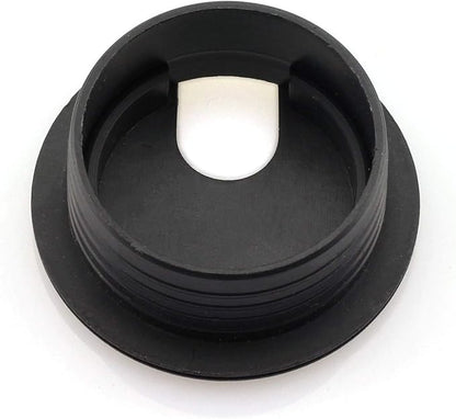 HJ Garden 2pcs 1-1/2 inch Desk Wire Cord Cable Grommets Hole Cover Office PC Desk Cable Cord Organizer Plastic Cover Black