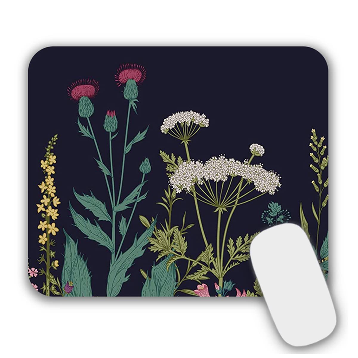Small Mouse Pad Mouse Mat for Desk Laptop Computer(Leaf)