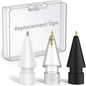 Delidigi 3 Pack Replacement Tips Compatible with Apple Pencil Pro/2nd Generation/1st Gen/USB C, Wear-Resistant iPencil Nibs Accessories Fine Point Precise Control Pen Like Tips