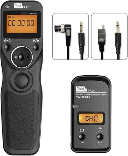 Wireless Shutter Release Compatible for Nikon, PIXEL 2.4G Remote Shutter Release Cable Wireless Timer Remote Control DC0/DC2 Compatible for Nikon D850 D750 D610 D5300 D3300 D7500 D1 D2 D3