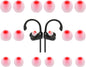 Earbud Tips Ear Bud Tips Soft Anti Slip Washable and Reusable Silicone Replacement Earbud Tips Fit Most in-Ear Earbuds(Inner Hole 3.8mm -5.1mm) 18pcs S M L
