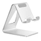 Aoviho Cell Phone Stand Desk Phone Holder - Aluminum Mobile Phone Cradle Dock for iPhone 15 14 13 12 pro 11 X Xs max 8 7 6 6s Plus SE 5 Samsung All Smart Phones, Dark Gray