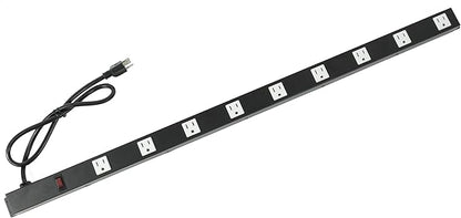 9 Outlets 3 Feet Power Cord 3 Feet Body Opentron OT3093 Heavy Duty Metal Surge Protector Power Strip with Mounting Parts - Free End Caps for Shipping Protection Only