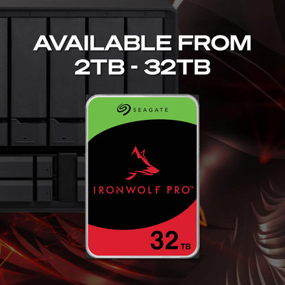 Seagate IronWolf Pro 24TB Enterprise NAS Internal HDD Hard Drive – CMR 3.5 Inch SATA 6Gb/s 7200 RPM 512MB Cache for RAID Network Attached Storage, Rescue Services (ST24000NT002)