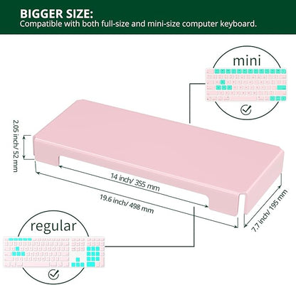 Acrylic Computer Keyboard Cover, Mechanical Keyboard Dust Cover PC Keyboard Cat Protector, Cat Keyboard Protector (1 Pack, Lightpink)