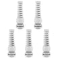 Strain Relief Cord Connector,LISTENJIALE 5Pcs NPT 1/2" Waterproof Cable Gland Flex Spiral Strain Relief Adjustable 6-12mm Cable Connector Nylon Joint with Gaskets(Grey)