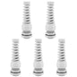 Strain Relief Cord Connector,LISTENJIALE 2Pcs NPT 1/4" Waterproof Cable Gland Flex Spiral Strain Relief Adjustable 4-8mm Cable Connector Nylon Joint with Gaskets(Black)