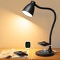 BOHON LED Desk Lamp for Home Office with USB C Charging Wireless Charger