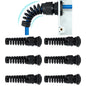 38 Pcs PG7~21 Kit Cable Gland 3-18mm Nylon Strain Relief Spring IP68 PA66