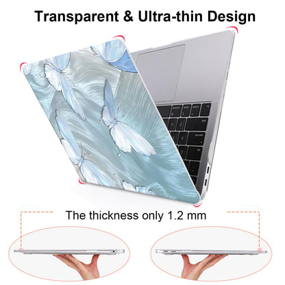 LCMOCICO Compatible with 2021 2020 MacBook Air 13 inch Case M1 A2337 A2179 A1932 2018 2019 Release, Pattern Plastic Hard Shell Case & Keyboard Cover for Mac Air 13.3 Touch ID, Tin Foil Butterfly