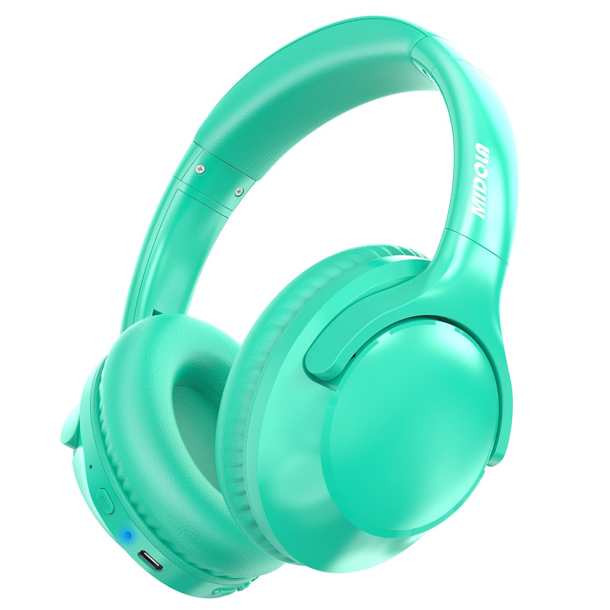 MIDOLA Bluetooth Headphones Over Ear 68H Playtime 6 EQ Wireless Headset with Microphone HiFi Stereo Foldable Lightweight Deep Bass for Travel Home Office Cellphone Pink