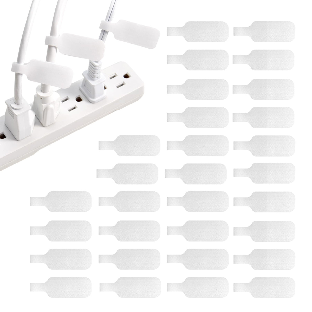 Wrap-It Storage - Cable Labels - Oval, Multi-Color (36 Pack)