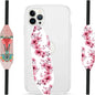 Phone Grip Strap - Pack of 2 Reversible Finger Holder for Phone Back, Customizable Anti-Slip Design, Wireless Charging Compatible Detachable Holder for iPhone - Boho Bouquet