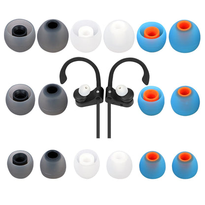 TSZYYM Earbud Tips Ear Bud Tips Soft Anti Slip Washable and Reusable Silicone Replacement Earbud Tips Fit Most in-Ear Earbuds(Inner Hole 3.8mm -5.1mm) 18pcs S M L