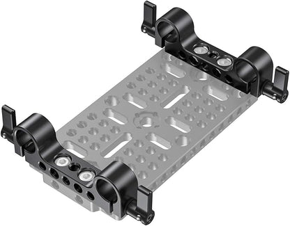 SmallRig Super Lightweight 15mm Railblock, Rod Clamp with 1/4"-20 Thread for Sony for Canon and Other 15mm DSLR Camera Rig Shoulder Support Rail System, Pack of 2-2061