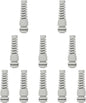 LeMotech 10Pcs NPT 1/4" IP68 Waterproof Cable Gland Flex Spiral Strain Relief Grey Nylon Joint with Gaskets for 4-8mm Wire Thread