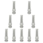LeMotech 5Pcs NPT 1/2" IP68 Waterproof Cable Gland Flex Spiral Strain Relief Black Nylon Joint with Gaskets for 6-12mm Wire Thread