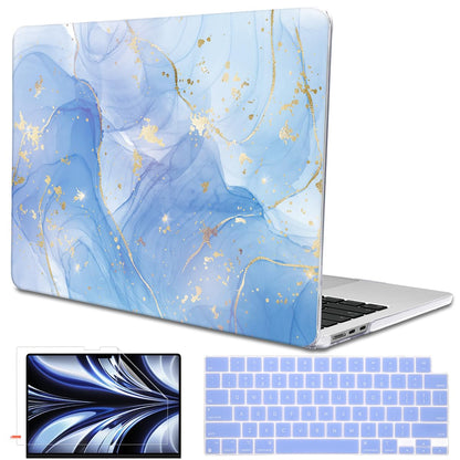 LCMOCICO for MacBook Air 13 inch Case M5 M4 M3 M2 2026-2022, Blue Marble