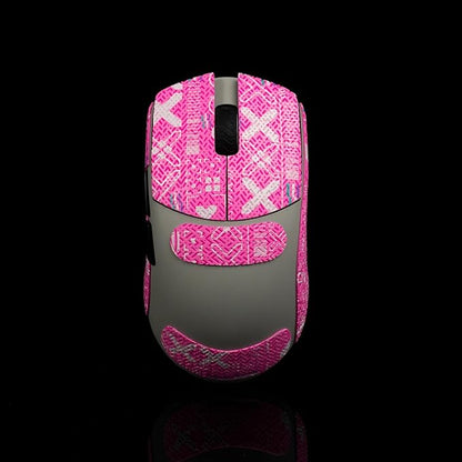 Grip Tape for Lamzu Atlantis Maya - Anti-Slip,Enhanced Control, Sweat Resistance,Improves FPS Gaming Grip & Mouse Protection [Pre-Cut] Printsteam Pink 0.5mm