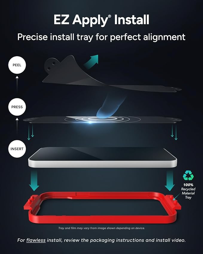 ZAGG Glass Elite Privacy Screen Protector for iPhone 16 Plus / 15 Plus - 2-Way Privacy Filter, Ultra-Strong Tempered Glass, 5X Stronger, InvisibleShield, Smudge-Free, Easy Install, Recycled Content