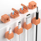 8 Pack Cord Organizer, Magnetic Cable Clips, Under Desk Management, Blue