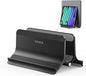 SODI Vertical Laptop Stand Holder for Desk Compatible with MacBook Air, MacBook Pro Stand Vertical Aluminum Up to 17 inch, Gravity Auto-Lock Cooling, 3-in-1 Space Saving Desk Organizer Accessories