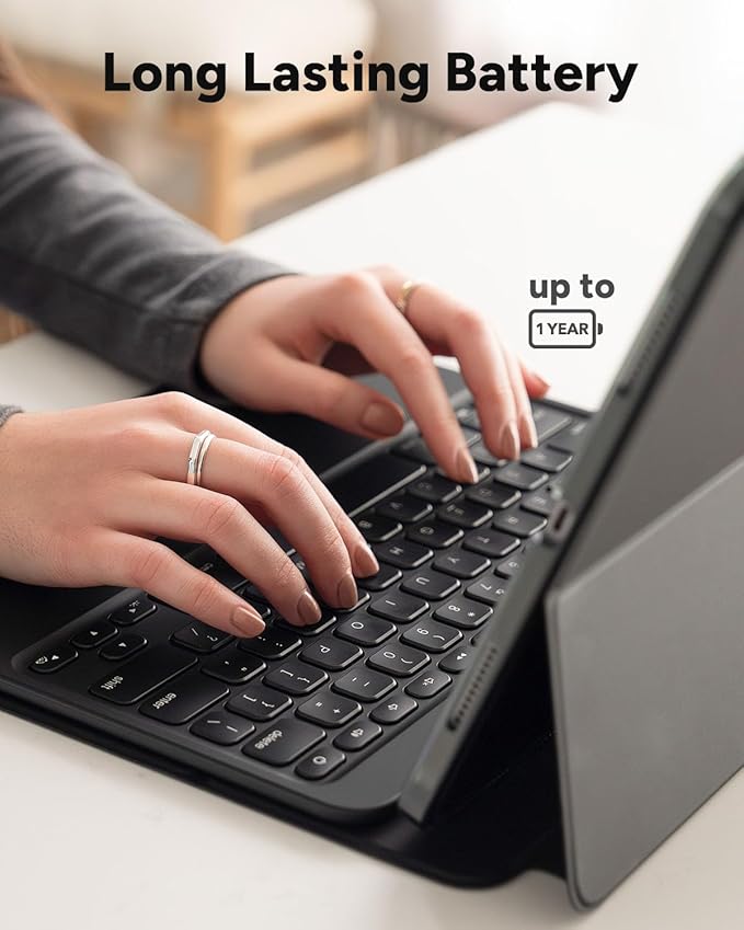ZAGG Pro Keys 2 iPad Pro 13 (M4) Keyboard Case - Wireless Keyboard & Detachable Folio Case | Laptop-Style Backlit Keys, Multi-Pairing Bluetooth, 6.6 ft Drop Protection