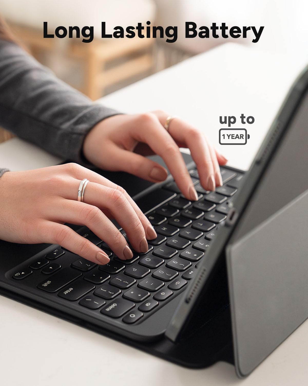 ZAGG Pro Keys 2 iPad Pro 13" (M5)/ Pro 13" (M4) Keyboard Case - Wireless Keyboard & Detachable Folio Case | Laptop-Style Backlit Keys, Multi-Pairing Bluetooth, 6.6 ft Drop Protection