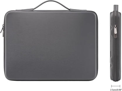 DOMISO 13.3 inch Laptop Sleeve with Handle Shockproof Computer Bag Waterproof EVA Protective Carrying Case for 13-13.3 inch Notebooks/13 MacBook Air/MacBook Pro Retina/Dell XPS 13/HP, Dark Grey