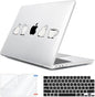 for 2025 2024 2023 2022 MacBook Air 13 inch Case M4 A3240 M3 A3113 M2 A2681 with Touch ID& 13.6" Liquid Retina Display, Plastic Hard Shell&Keyboard Cover&Screen Film&Webcam Cover, Cups