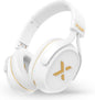 BlueAnt Pump X - The Gym Headphones | White/Gold | Sports Headphones | Cushioned & Cooling Ear Pads | (ANC) Active Noise Cancelling/Advanced Transparency | Wireless | Up to 58hr Play Time