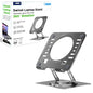 Uncaged Ergonomics Swivel Laptop Stand for Desk, Adjustable Computer iPad Stand for Desk w/ 360 Rotation, Portable Laptop Holder for Home Office Ergonomic Supplies (Space Gray)