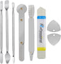 Spudger Pry Tool Kit 8 Piece Opening Tool, Metal Spudger Tool Kit, Ultra-Thin Prying & Open Tool for iPhone, Laptop, iPad, Cell Phone, MacBook, Tablet, Computer, Electronics Repair