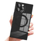 PSIOXY Black for iPhone 15 Pro Max Case Rectangle Compatible with MagSafe
