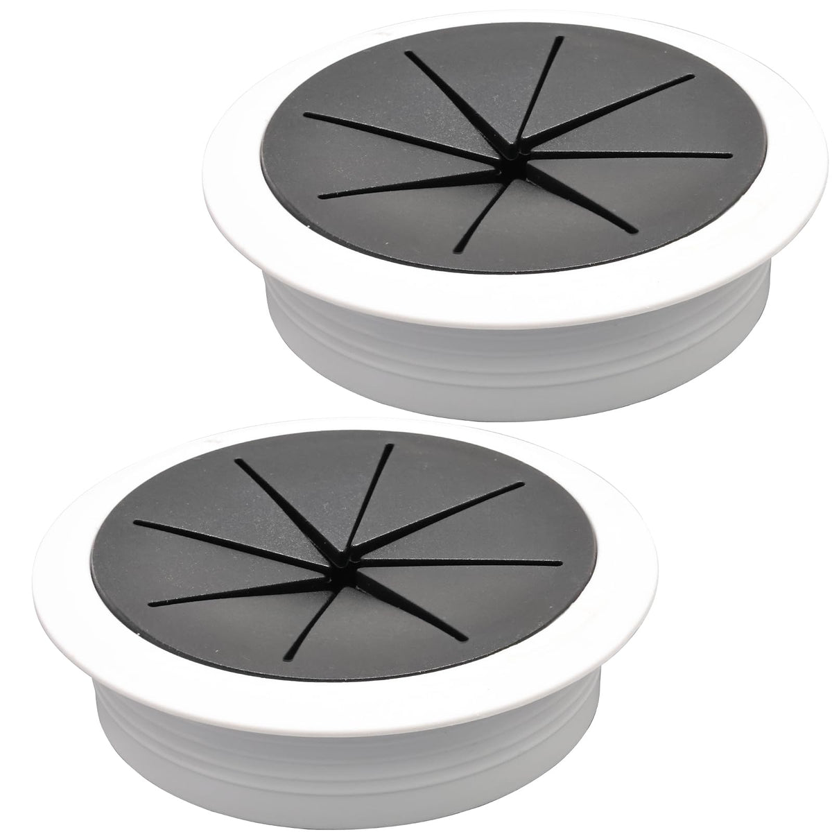 BOPOREAE 2 Pcs Desk Grommet 2-3/8" (60mm), Desk Hole Cover for Cables